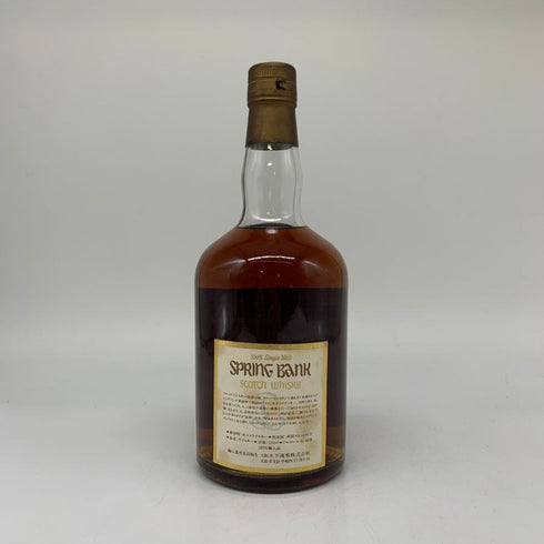 スプリングバンク 10年 100%ナチュラル シングルモルト ダンピーボトル 750ml 46% SPRING BANK スコッチウイスキー【C3】