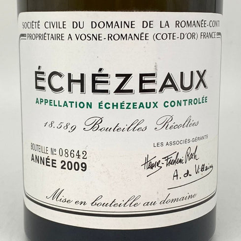 ドメーヌ ド ラ ロマネコンティ エシェゾー 2009 750ml 13.5% 空き瓶 コルク付き DRC Domaine de la Romanee-Conti ECHEZEAUX【F】