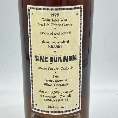 シネ クア ノン ザ ブライド 1995 750ml 13.5% Sine Qua Non The Bride【同梱不可】【SKU】