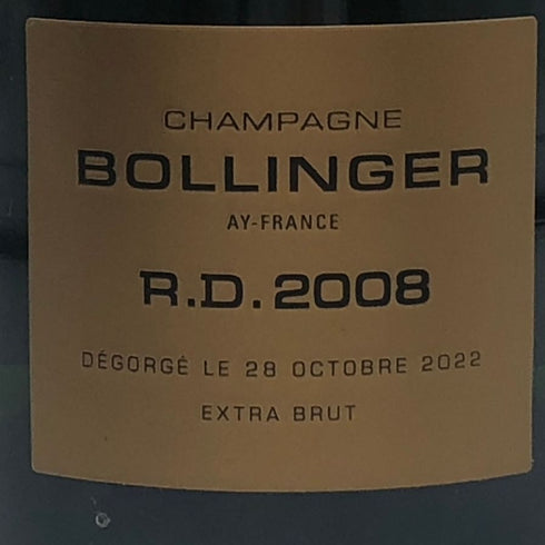 ボランジェ RD エクストラ ブリュット 2008 750ml 12% BOLLINGER シャンパン【N0】