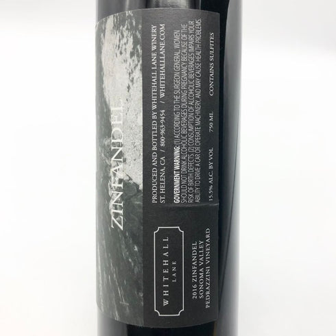 ジンファンデル ホワイトホール レーン ワイナリー&ヴィンヤーズ 2016 750ml 15.5% ZINFANDEL カリフォルニアワイン【H2】