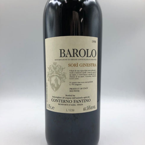 バローロ ソリ ジネストラ 1998 1500ml 14% BAROLO SORI GINESTRA イタリアワイン【V1】