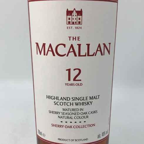 マッカラン 12年 シェリーオーク コレクション 40% 700ml MACALLAN スコッチウイスキー【T0】