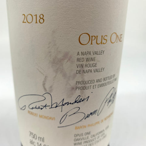 オーパスワン 2018 750ml 14% OPUS ONE カリフォルニアワイン【R1】