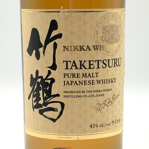 東京都限定◆ニッカ 竹鶴 ピュアモルト 白ラベル 700ml 43% NIKKA 【V0】