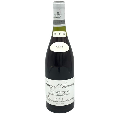 ルロワ ルロワ&ド ヴィレーヌ ブルゴーニュ 1978 750ml 14% LEROY Leroy d'Auvenay Bourgogne ブルゴーニュワイン【K4】