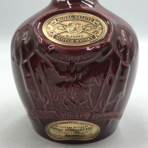 ロイヤルサルート 21年 赤 陶器ボトル 700ml 40% ROYAL SALUTE スコッチウイスキー1284g【J4】