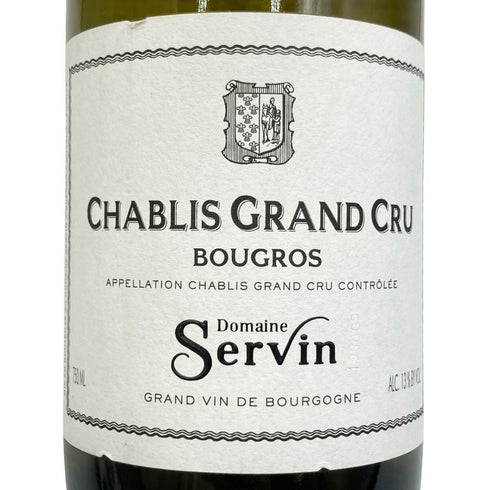 ドメーヌ セルヴァン シャブリ グランクリュ ブーグロ 2019 750lm 13% Domaine Servin Chablis Grand Cru Bougros 白ワイン【G3】
