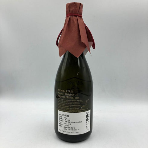 信州亀齢 プレミアムゴールド 純米大吟醸 美山錦 39% 精米 720ml 2024年3月 日本酒 - 純米吟醸酒【B4】