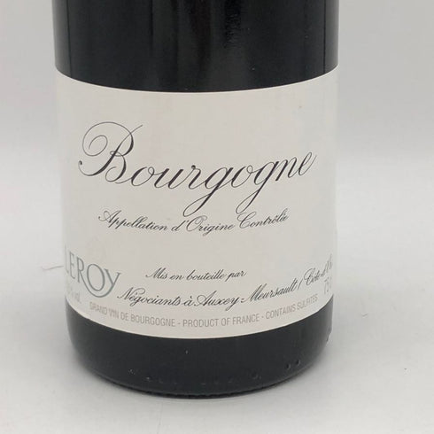 メゾン ルロワ ブルゴーニュ ルージュ 2017 750ml 12.5% MAISON LEROY Bourgogne ブルゴーニュワイン【G4】
