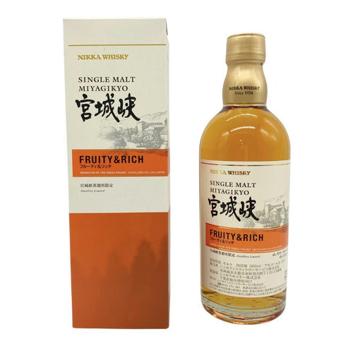 東京都限定◆ニッカ 宮城峡 シングルモルト フルーティ&リッチ 500ml 55% NIKKA FRUITY&RICH 【SKU】