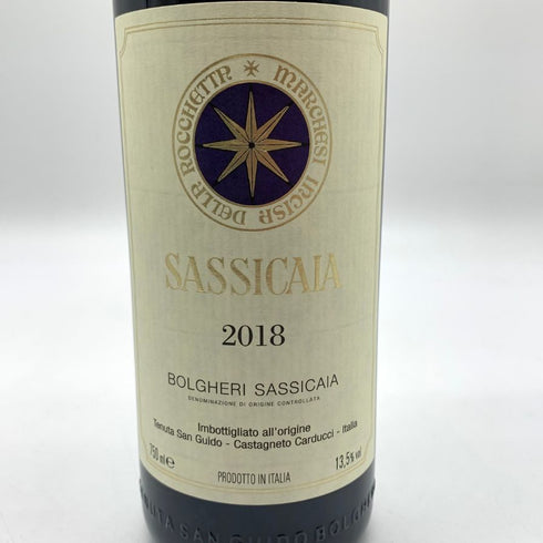 サッシカイア 2018 750ml 13.5% SASSICAIA イタリアワイン【X4】