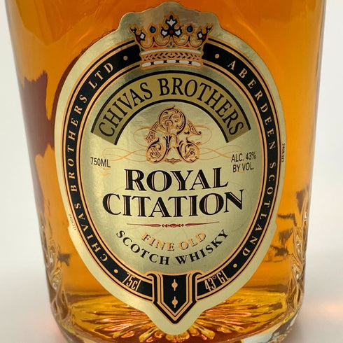 シーバスブラザーズ ロイヤルサイテーション 43% 750ml CHIVAS BROTHERS ROYAL CITATION スコッチウイスキー【X1】