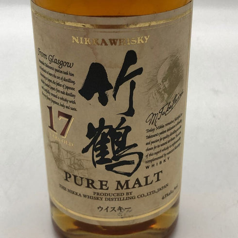 東京都限定◆ニッカ 竹鶴 17年 ピュアモルト 180ml 43% NIKKA 【E4】