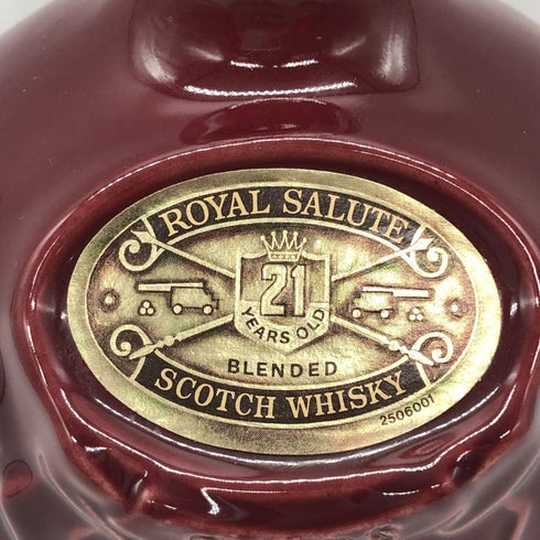 シーバス ブラザーズ ロイヤル サルート 21年 赤陶器 750ml 40% CHIVAS BROTHERS ROYAL SALUTE スコッチウイスキー1329g【V0】