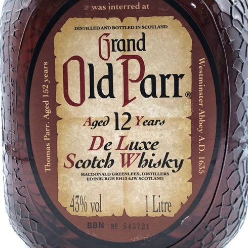 グランド オールドパー 12年 デラックス 1000ml 43% Grand Old Parr De Luxe スコッチウイスキー【R0】