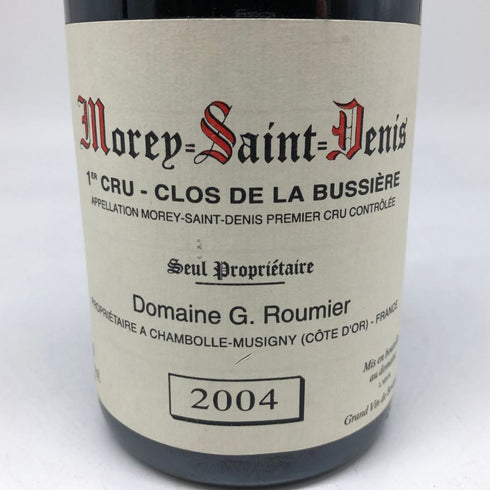 ジョルジュ ルーミエ モレ サン ドニ クロ ド ラ ビュシエール 2004 750ml 13% George Roumier Morey St Denis Clos de la Bussiere ブルゴーニュワイン【P】