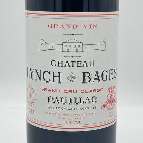 シャトー ランシュバージュ 2003 750ml 13% CHATEAU LYNCH BAGES ボルドーワイン【E4】