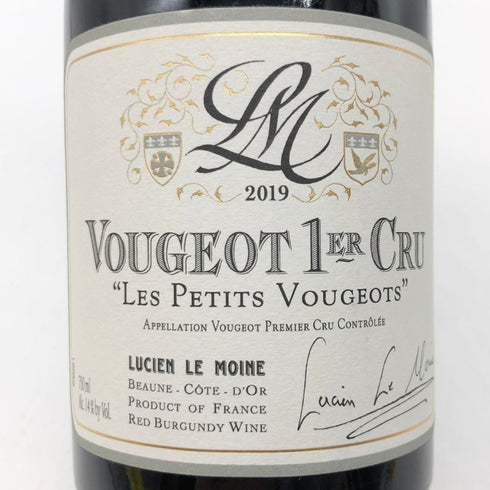 ルシアン ル モワンヌ ヴージョ プルミエ クリュ レ プティ ヴージョ 2019 750ml 13% LUCIEN LE MOINE VOUGEOT 1ER CRU ブルゴーニュワイン【L0】