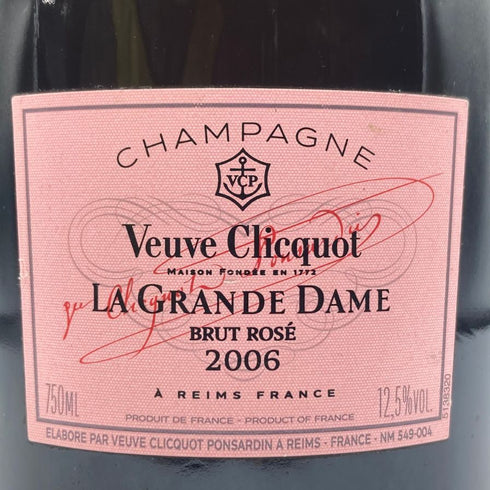 ヴーヴ クリコ ラ グランダム ブリュット ロゼ 2006 750ml 12.5% Veuve Clicquot LA GRANDE DAME ROSE BRUT ロゼワイン【X4】