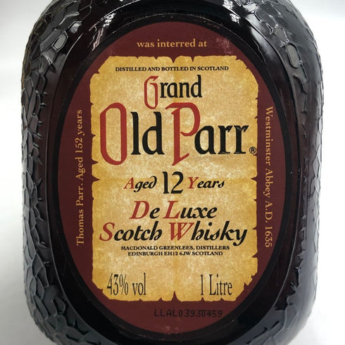 グランド オールドパー 12年 デラックス 1000ml 43% Grand Old Parr De Luxe スコッチウイスキー【X1】