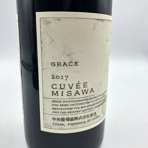 グレイス キュヴェ 三澤 ルージュ 2017 750ml 13% GRACE CUVEE MISAWA ROUGE 日本ワイン【M2】