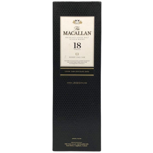 ザ マッカラン 18年 シェリーオーク 空き箱 化粧箱 カートン The MACALLAN【B3】