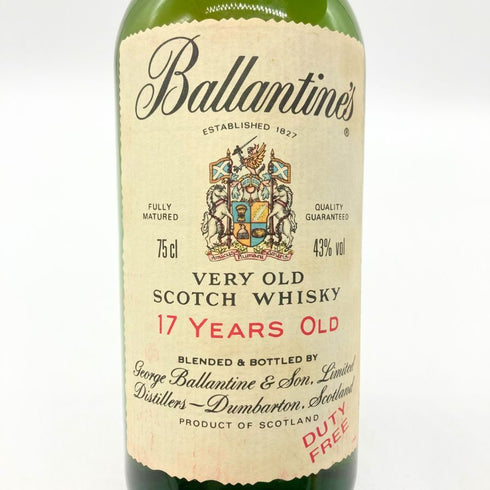 バランタイン 17年 ベリーオールド 750ml 43% Ballantine’s スコッチウイスキー【G】