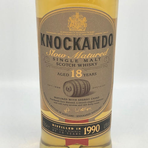 ノッカンドゥ 18年 1990 スローマチュアード シェリーカスク 700ml 43% KOCKANDO スコッチウイスキー【K2】