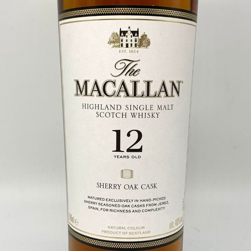 ザ マッカラン 12年 シェリーオークカスク 700ml 40% The MACALLAN 箱付 スコッチウイスキー【P4】