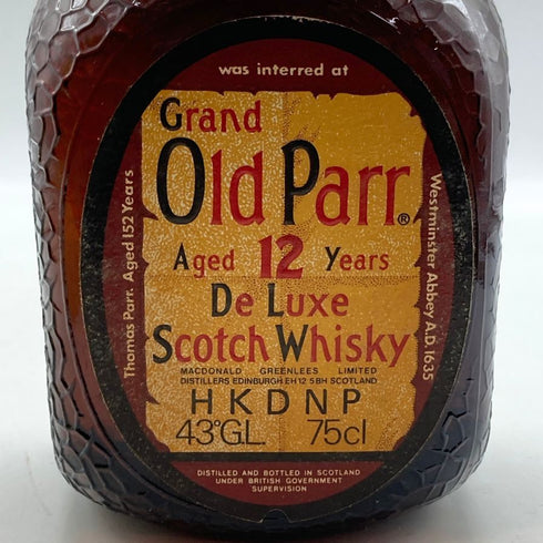 グランド オールドパー 12年 デラックス 750ml 43% Grand Old Parr De Luxe スコッチウイスキー【X1】
