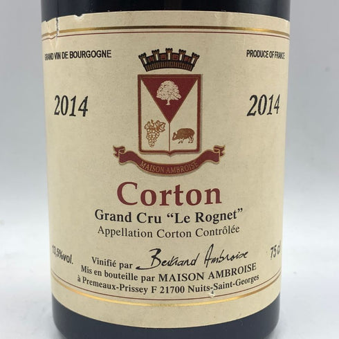 ベルトラン アンブロワーズ コルトン グラン クリュ ル ロニェ 2014 750ml 13.5% Bertrand Ambroise Corton Le Rognet Grand Cru Le Rognet ブルゴーニュワイン【S】