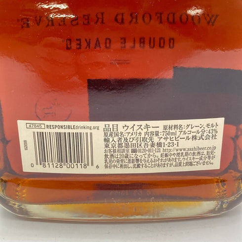 ウッドフォード リザーブ ダブルオーク 750ml 43.2% WOODFORD RESERVE DOUBLE OAKED 【R】