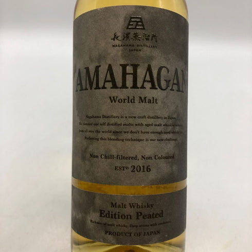 東京都限定◆長濱蒸溜所 アマハガン 2016 ワールドモルト エディション ピーテッド 700ml 47% AMAHAGAN World Malt Edition Peated 【V1】