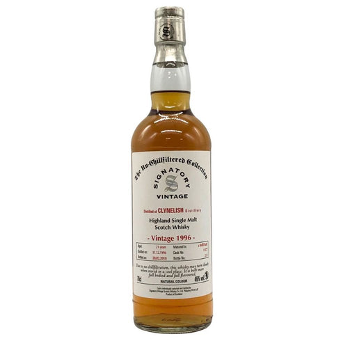 クライヌリッシュ 21年 1996 シグナトリー ビンテージ 700ml 46% CLYNELISH SINGNATORY VINTAGE スコッチウイスキー【L】