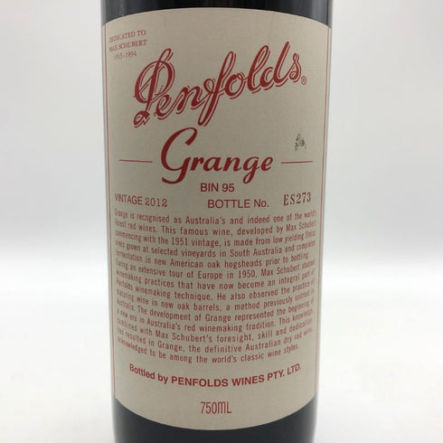 ペンフォールズ グランジ BIN95 2012 750ml 14.5% Penfolds 赤ワイン【AFA15】