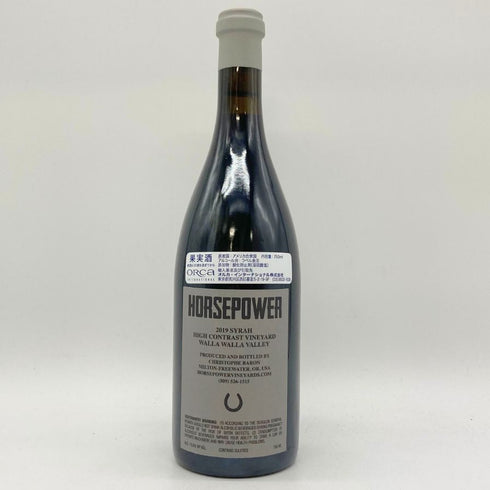 ホースパワー シラー ハイ コントラスト ヴィンヤード 2019 750ml 13.6% Horsepower Vineyards Syrah High Contrast Vineyard 【E1】