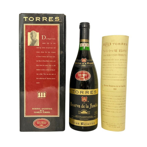 トーレス レゼルヴァ デラファミリア グラン レゼブル 1981 700ml 13% 赤ワイン【P】