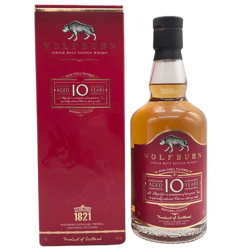 ウルフバーン 10年 シングルモルト 700ml 46% WOLFBURN スコッチウイスキー【L2】