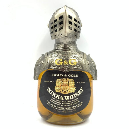 東京都限定◆ニッカ GOLD&GOLD G&G 西洋 甲冑 ボトルカバー付 760ml 43% NIKKA 【S】