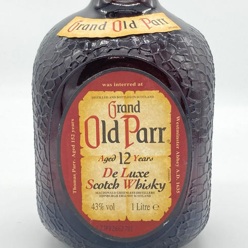 グランド オールド パー 12年 デ ラックス 1000ml 43% Grand Old Parr De Luxe スコッチウイスキー【M】