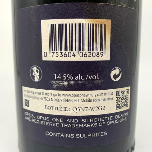 オーパスワン 2008 750ml 14.5% OPUS ONE カリフォルニアワイン【O2】