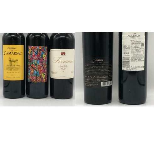 赤ワイン まとめ【5本セット】 INNOMINATO 750ml 12.5% LASMORAS 750ml 13.5% FORMAN 750ml 13% Guenoc 750ml 14% CHATEAU CAMARSAC 750ml 12.5% 赤ワイン【20】