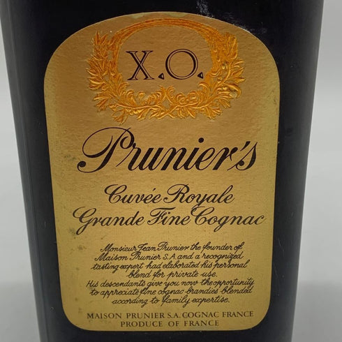 プルニエ XO キュベ ロイヤル グラン フィーヌ コニャック 度数容量記載無し PRUNIER XO Cuvee Royale 【V4】