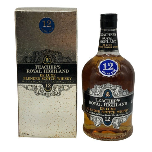 ティーチャーズ 12年 ロイヤル ハイランド デラックス 750ml 43% TEACHER'S ROYAL HIGHLAND DE LUXE スコッチウイスキー【N0】