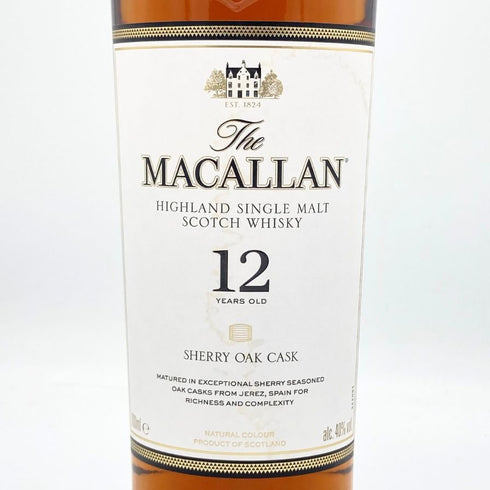ザ マッカラン 12年 シェリーオークカスク 700ml 40% The MACALLAN 箱無 スコッチウイスキー【V】