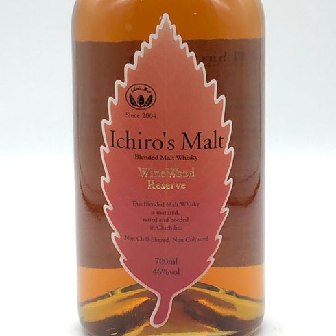 東京都限定◆ベンチャーウイスキー イチローズモルト ワインウッドリザーブ 700ml 46% Ichiro's Malt Wine Wood Reserve 【E3】