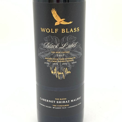 ウルフブラス ブラックラベル カベルネ シラーズ マルベック 2017 750ml 14.5% Wolf Blass Black Label Cabernet Sauvignon Shiraz 赤ワイン【Ⅾ2】