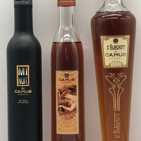 【カミュ 3本セット】カミュ ミニュイ 350ml 40% & カミュ エレガント 500ml 40% & カミュ ベル ド カミュ 350ml 40% CAMUS コニャック【20】