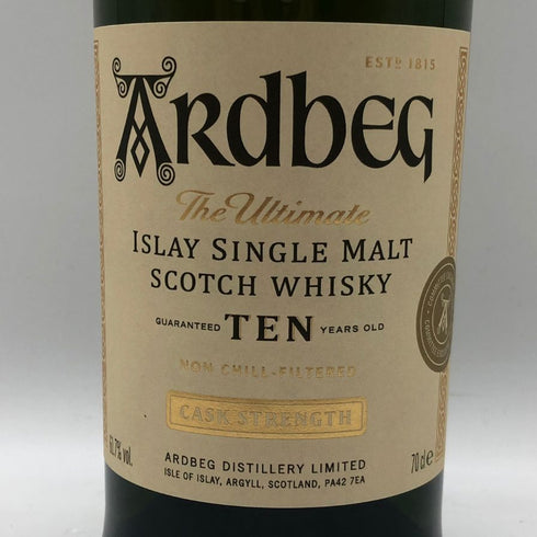 アードベッグ 10年 カスクストレングス 700ml 61.7% ARDBEG スコッチウイスキー【U1】